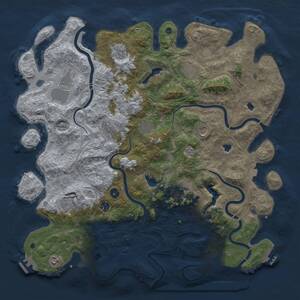 Thumbnail Rust Map: Procedural Map, Size: 4750, Seed: 771672884, 17 Monuments