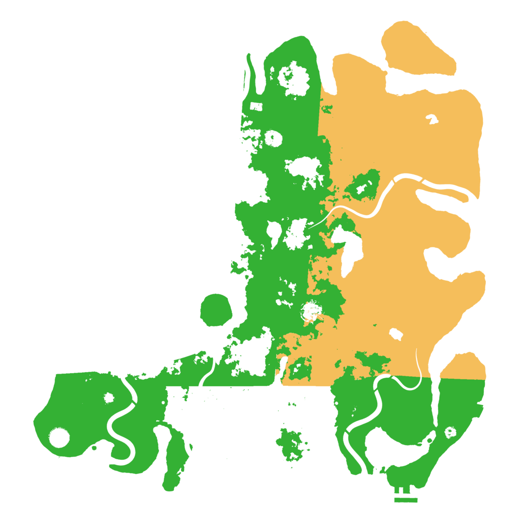 Biome Rust Map: Procedural Map, Size: 4500, Seed: 92450486