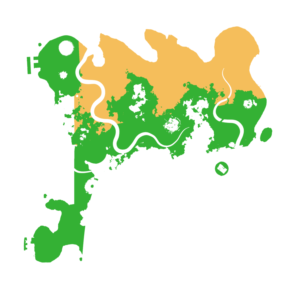 Biome Rust Map: Procedural Map, Size: 3500, Seed: 182091537