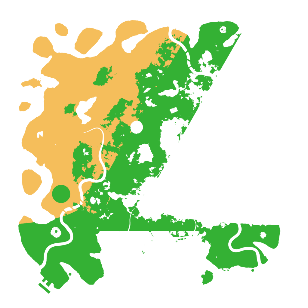 Biome Rust Map: Procedural Map, Size: 4500, Seed: 165921805