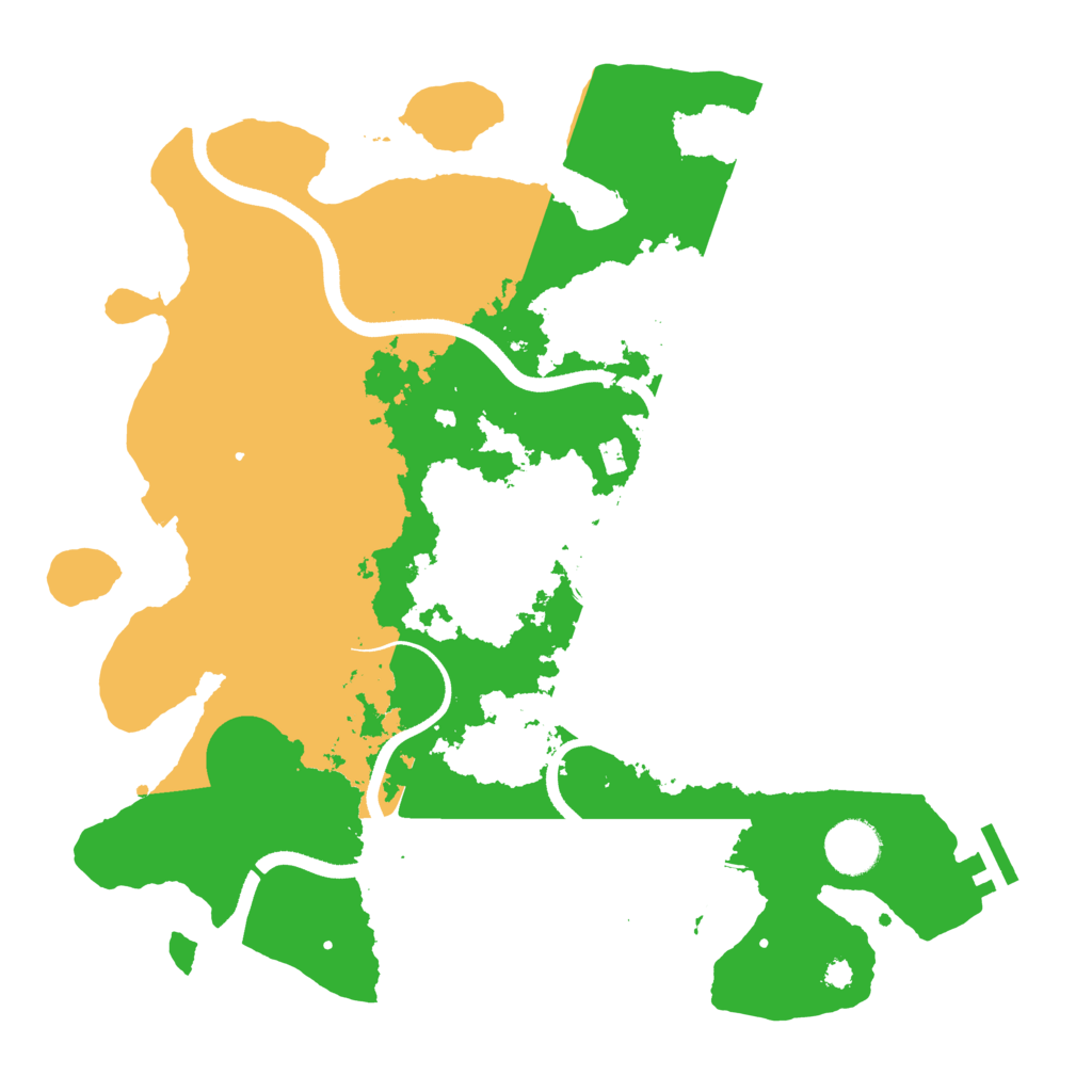 Biome Rust Map: Procedural Map, Size: 3500, Seed: 2092149200