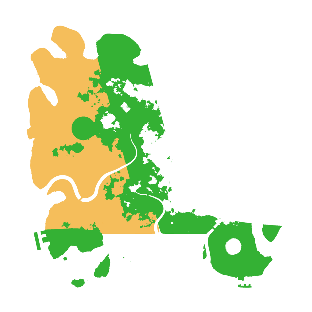 Biome Rust Map: Procedural Map, Size: 3500, Seed: 3351324