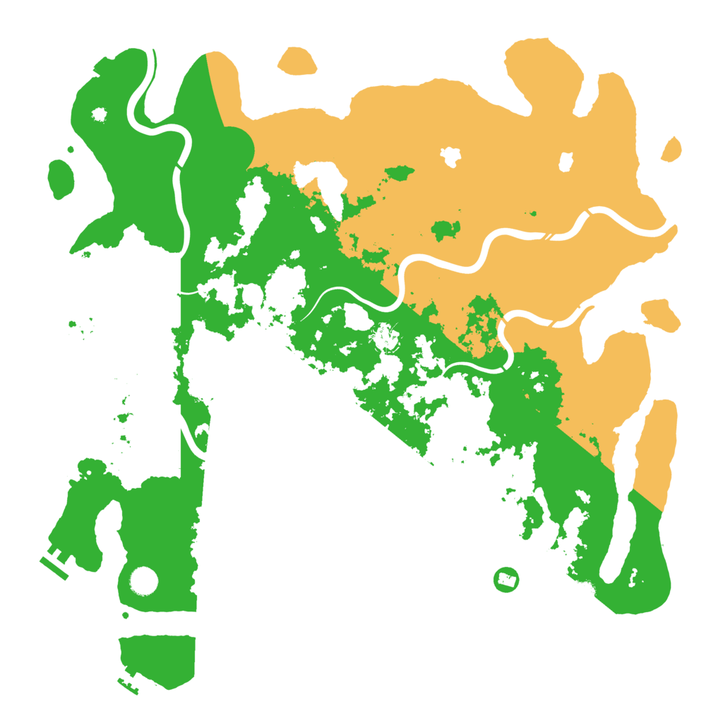 Biome Rust Map: Procedural Map, Size: 4500, Seed: 7779