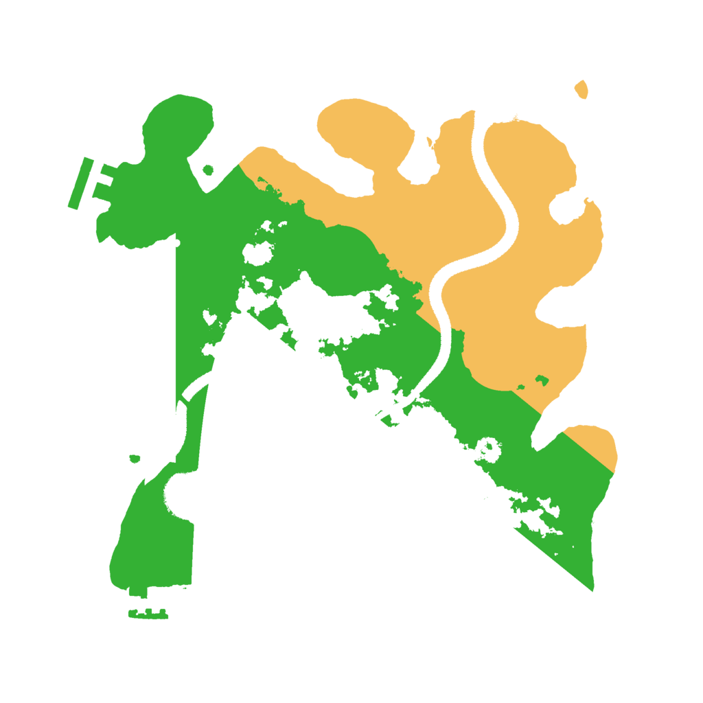 Biome Rust Map: Procedural Map, Size: 2700, Seed: 190873