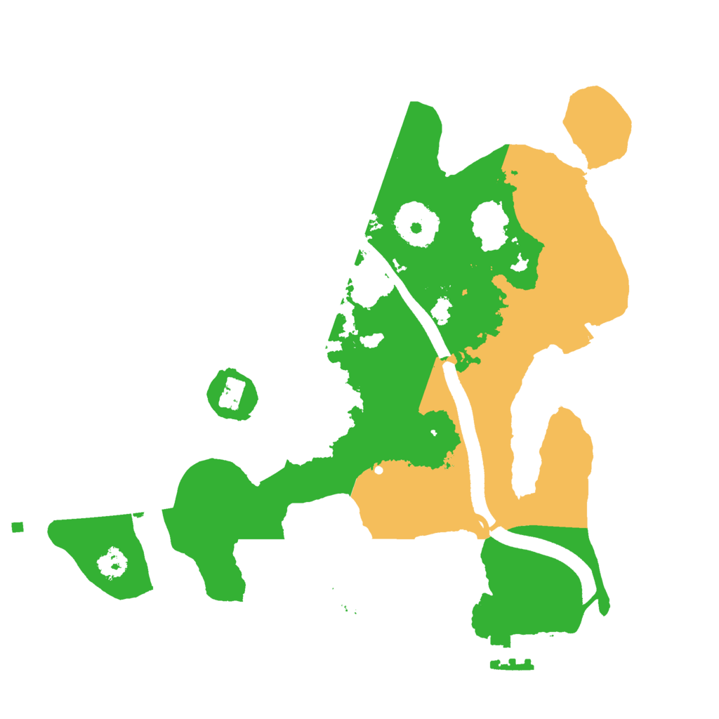 Biome Rust Map: Procedural Map, Size: 2500, Seed: 22814880