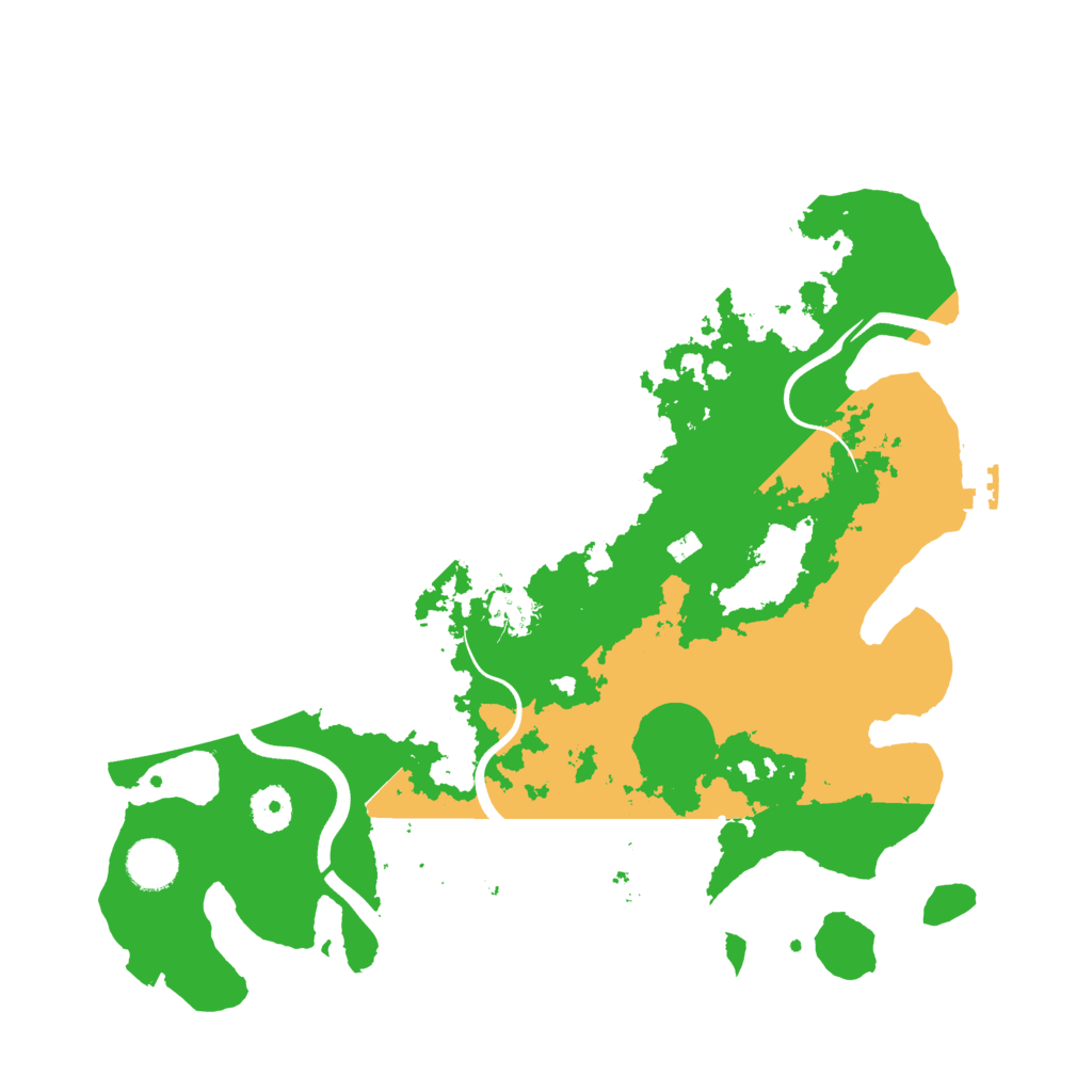 Biome Rust Map: Procedural Map, Size: 3700, Seed: 352713013