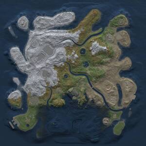 Thumbnail Rust Map: Procedural Map, Size: 3750, Seed: 8912312, 14 Monuments