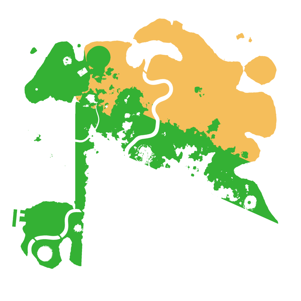 Biome Rust Map: Procedural Map, Size: 3500, Seed: 310230870