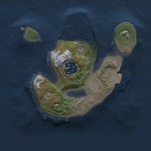 Thumbnail Rust Map: Procedural Map, Size: 1750, Seed: 1681597345, 4 Monuments
