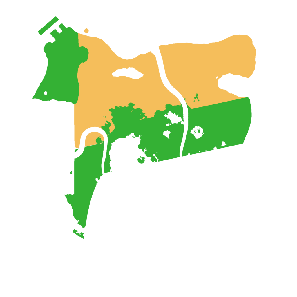 Biome Rust Map: Procedural Map, Size: 2500, Seed: 111616266