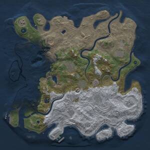 Thumbnail Rust Map: Procedural Map, Size: 4250, Seed: 1503129900, 17 Monuments
