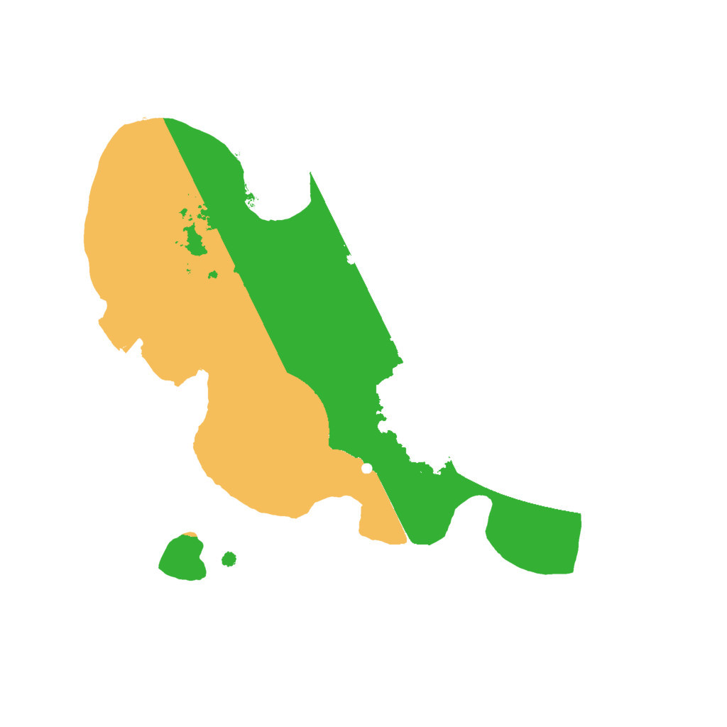 Biome Rust Map: Procedural Map, Size: 2000, Seed: 1499476927