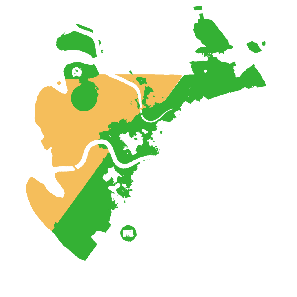 Biome Rust Map: Procedural Map, Size: 3000, Seed: 985788550