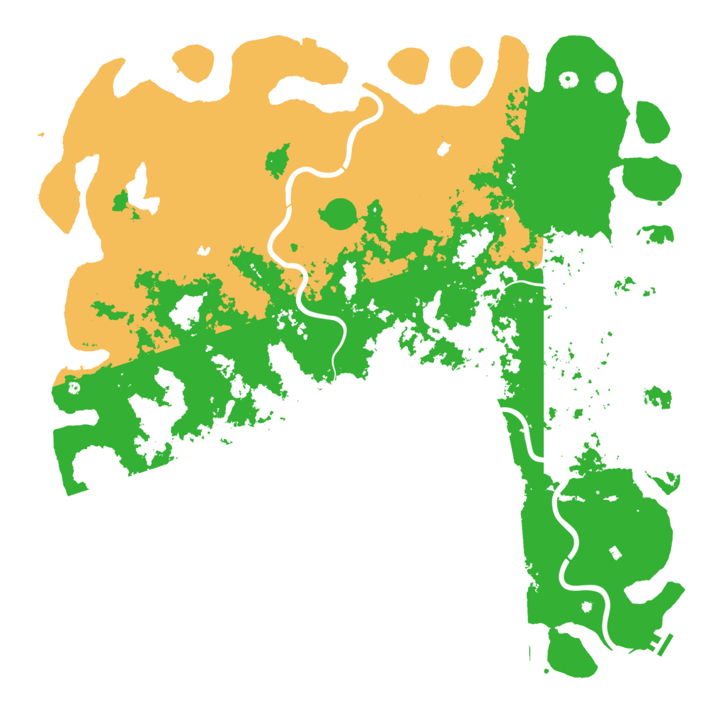 Biome Rust Map: Procedural Map, Size: 6000, Seed: 51629