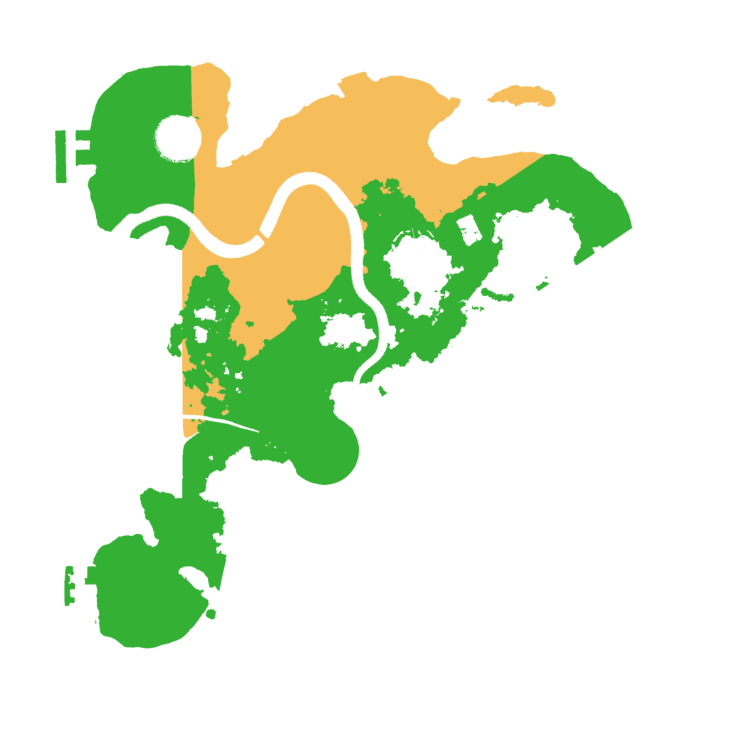 Biome Rust Map: Procedural Map, Size: 2800, Seed: 253263877