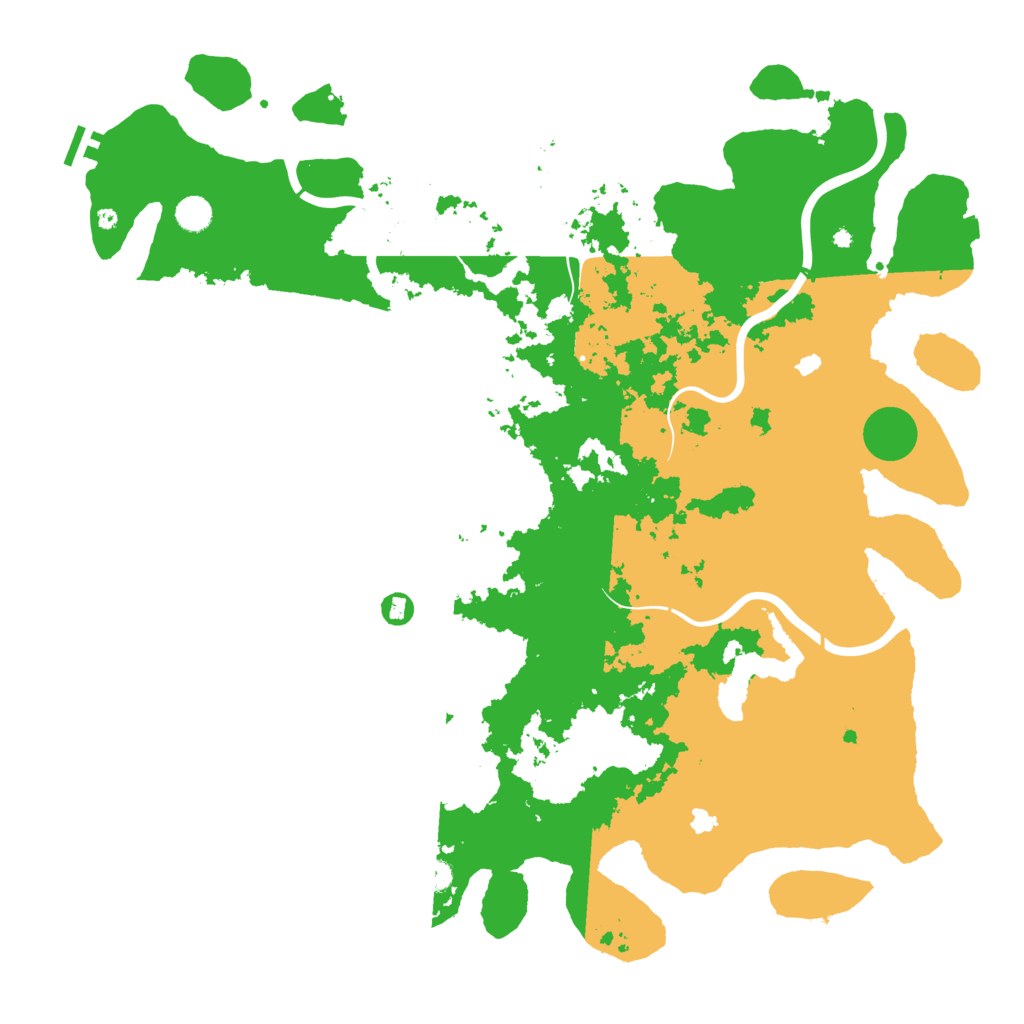 Biome Rust Map: Procedural Map, Size: 5000, Seed: 36541
