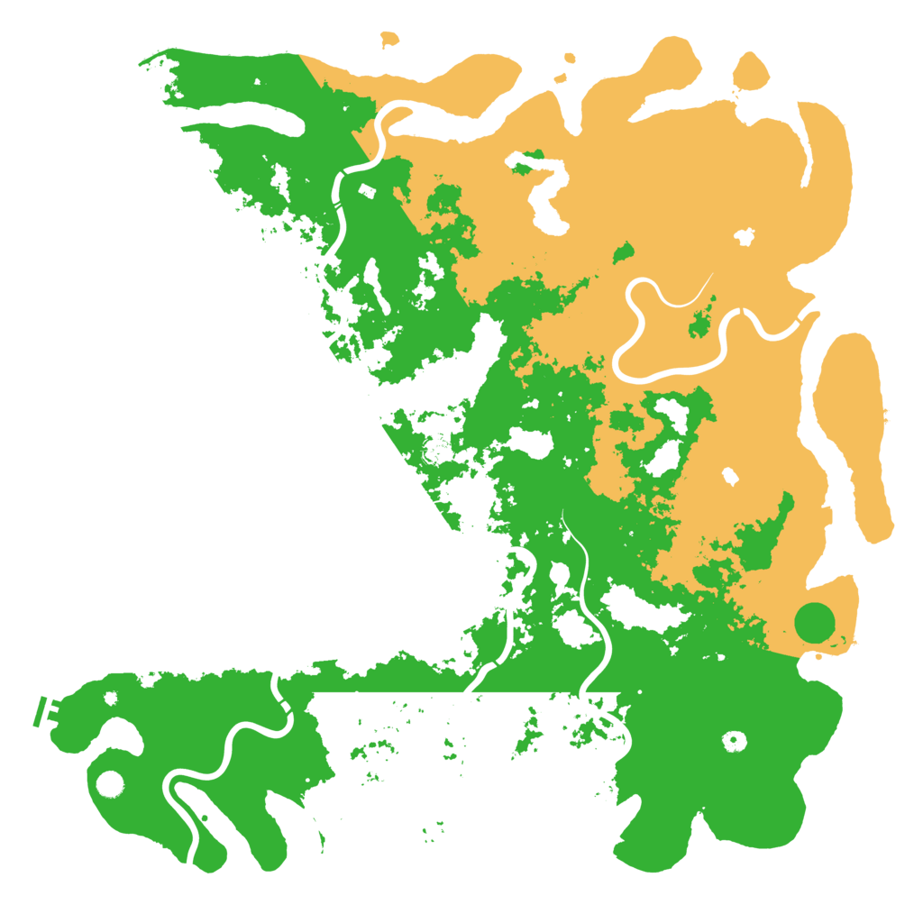 Biome Rust Map: Procedural Map, Size: 6000, Seed: 348648978