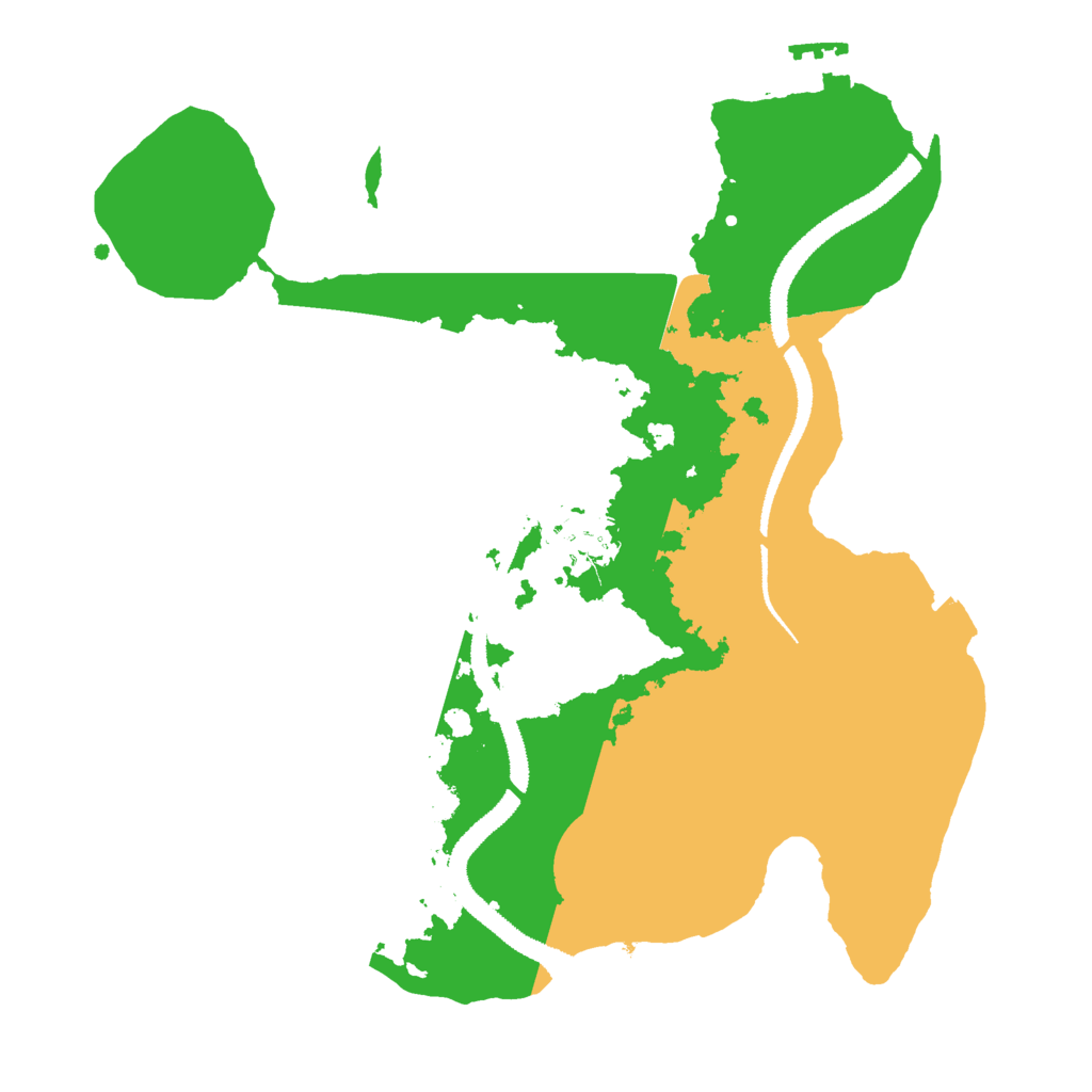 Biome Rust Map: Procedural Map, Size: 2800, Seed: 27