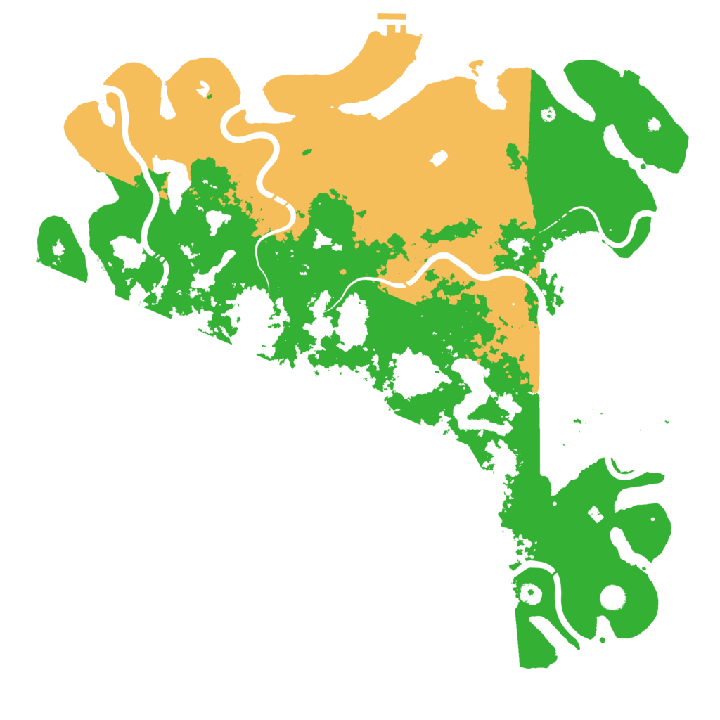 Biome Rust Map: Procedural Map, Size: 5000, Seed: 88888