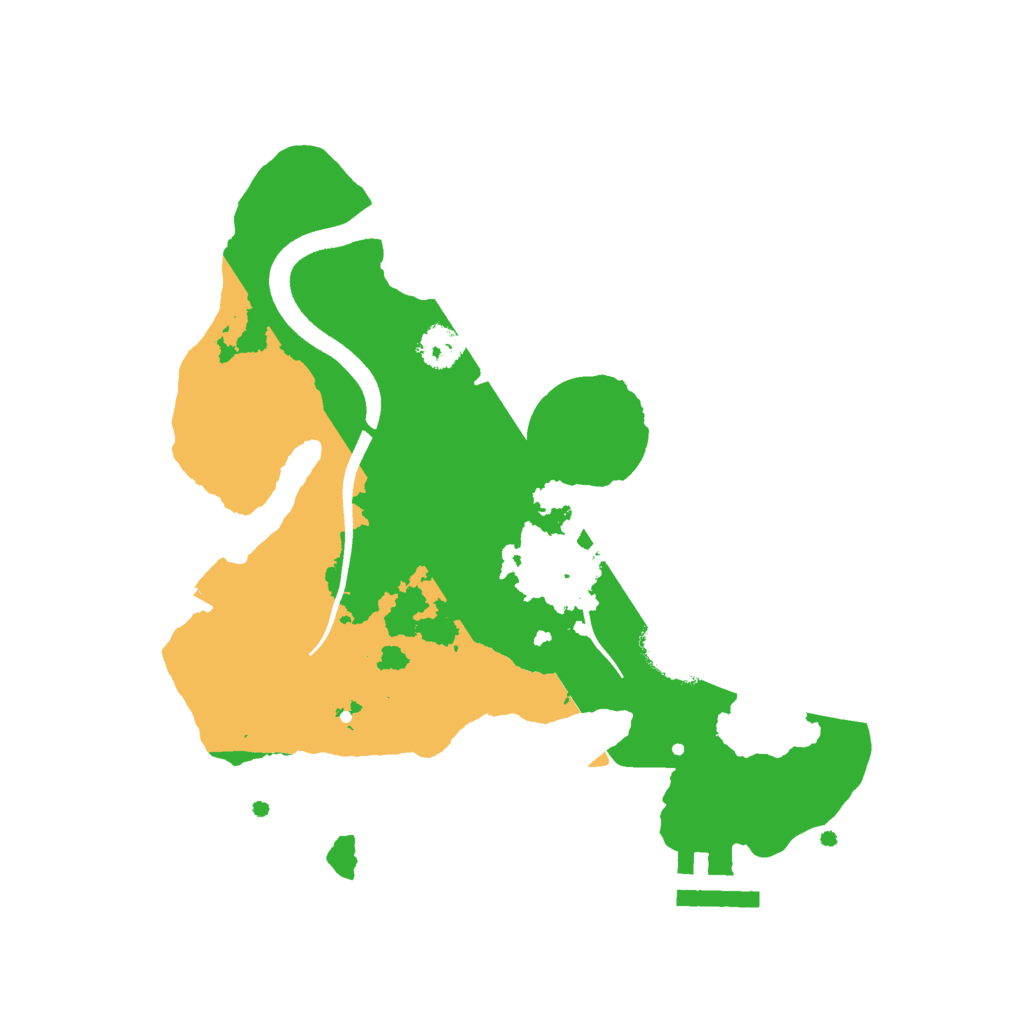 Biome Rust Map: Procedural Map, Size: 2500, Seed: 38916