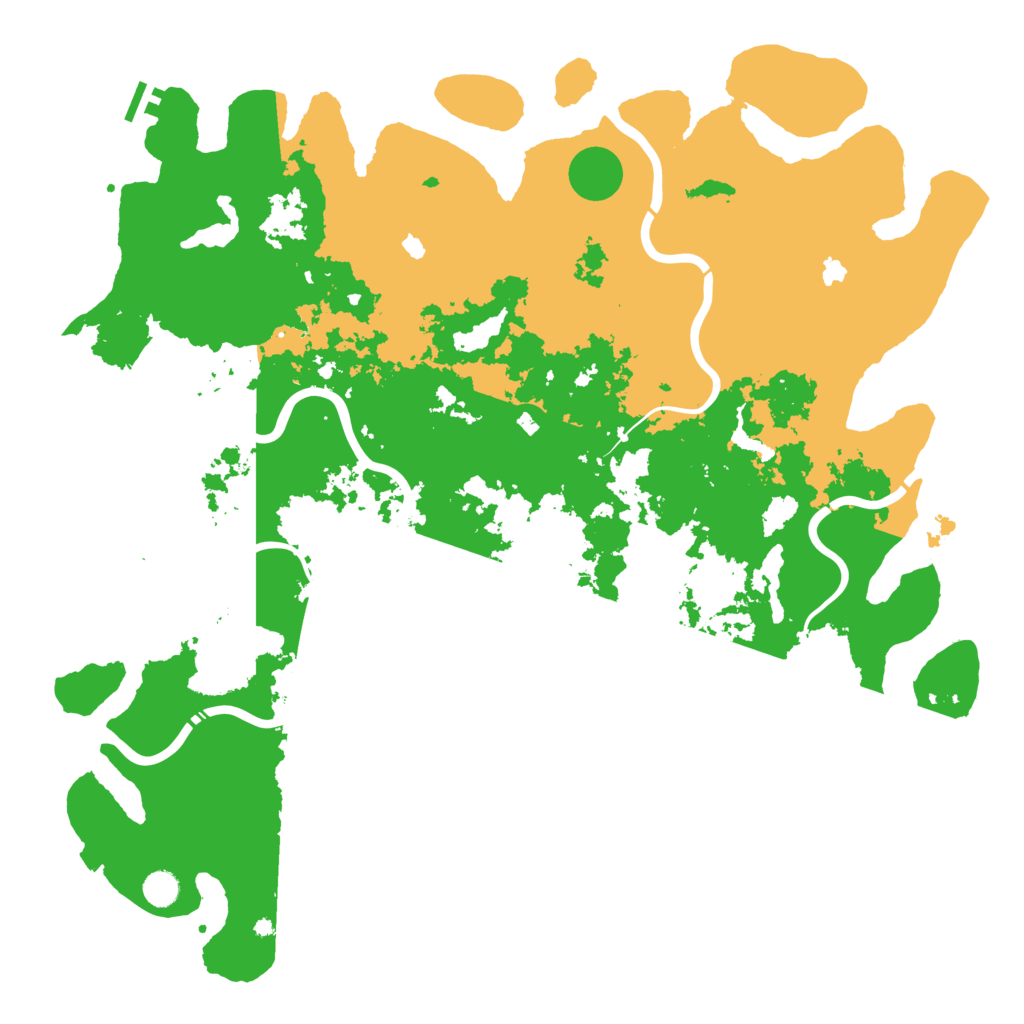 Biome Rust Map: Procedural Map, Size: 5000, Seed: 613728760