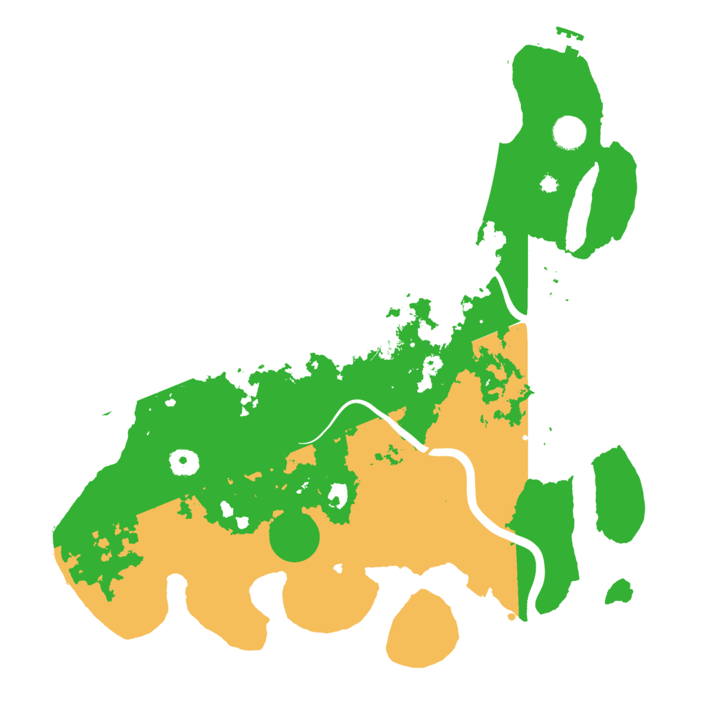 Biome Rust Map: Procedural Map, Size: 3700, Seed: 665606