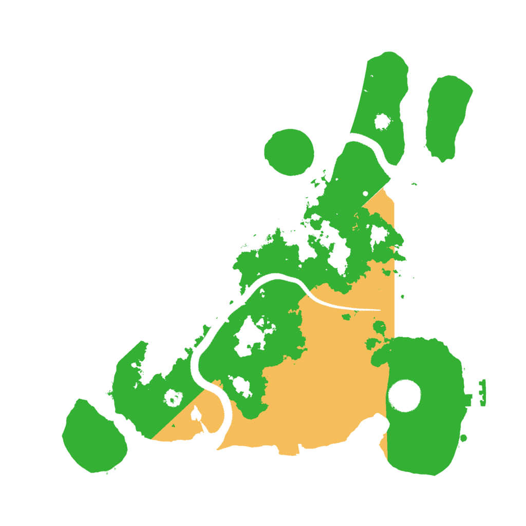 Biome Rust Map: Procedural Map, Size: 3000, Seed: 190316518