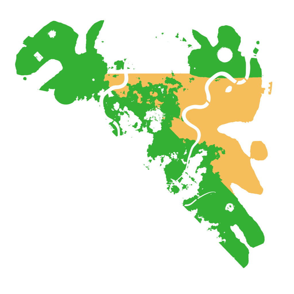 Biome Rust Map: Procedural Map, Size: 3500, Seed: 204386219