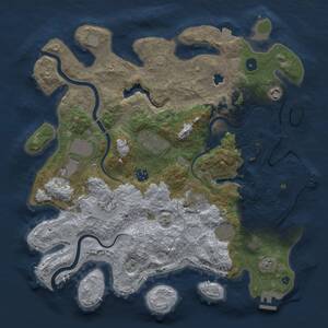 Thumbnail Rust Map: Procedural Map, Size: 4000, Seed: 892551468, 14 Monuments