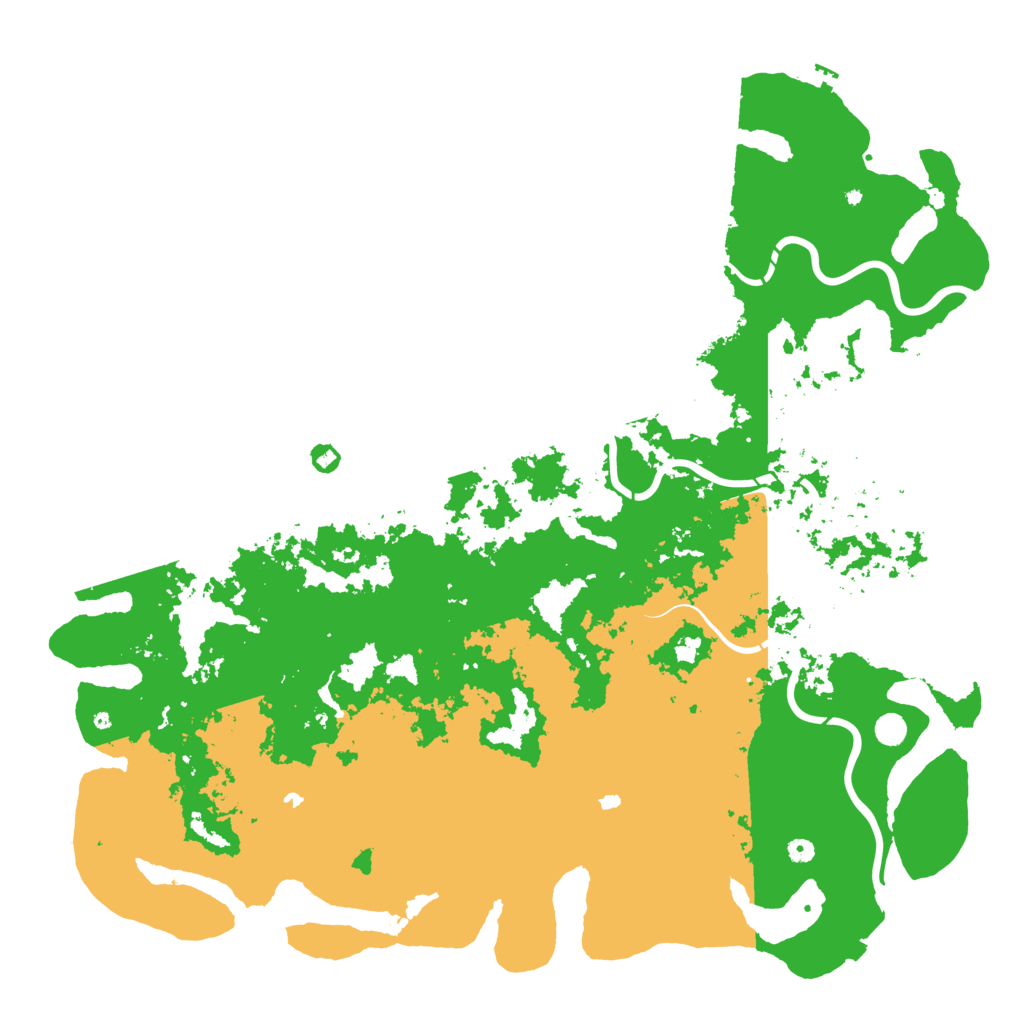 Biome Rust Map: Procedural Map, Size: 6000, Seed: 358833542