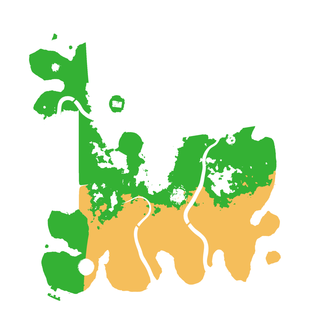 Biome Rust Map: Procedural Map, Size: 3500, Seed: 767550589