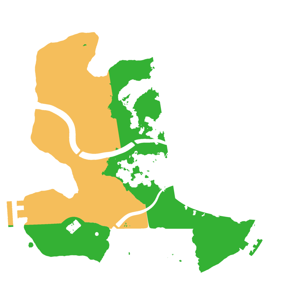 Biome Rust Map: Procedural Map, Size: 2400, Seed: 551767395