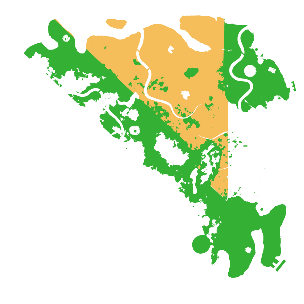 Biome Rust Map: Procedural Map, Size: 4500, Seed: 515096454
