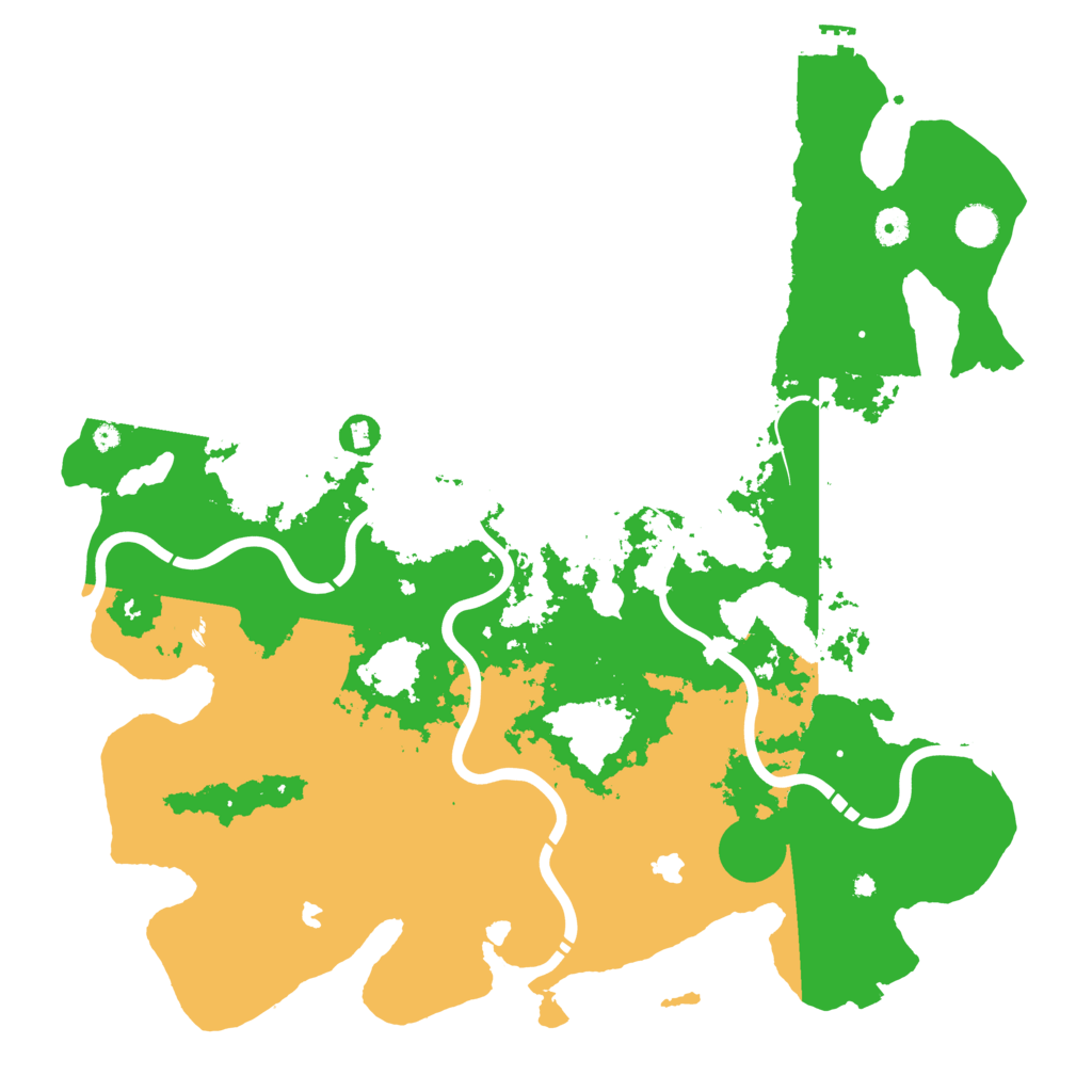 Biome Rust Map: Procedural Map, Size: 4500, Seed: 2096881632