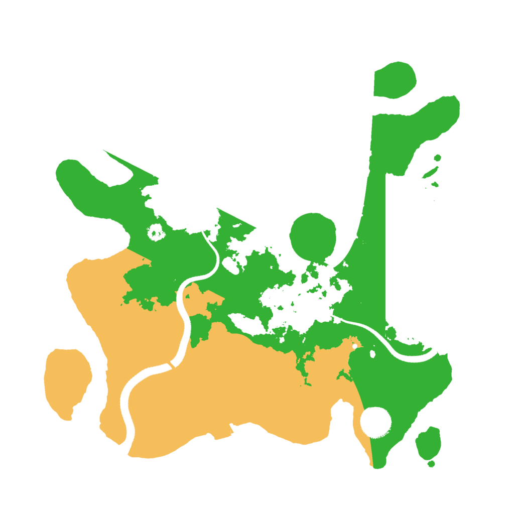 Biome Rust Map: Procedural Map, Size: 3000, Seed: 676844138
