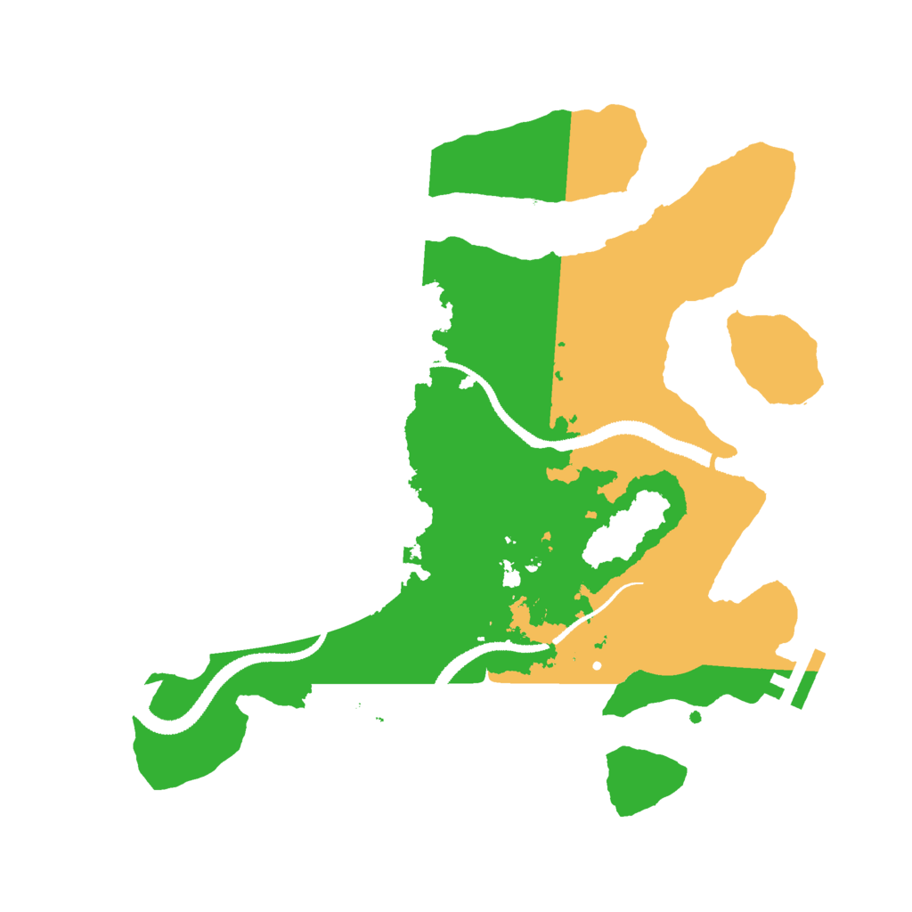 Biome Rust Map: Procedural Map, Size: 3000, Seed: 536993668