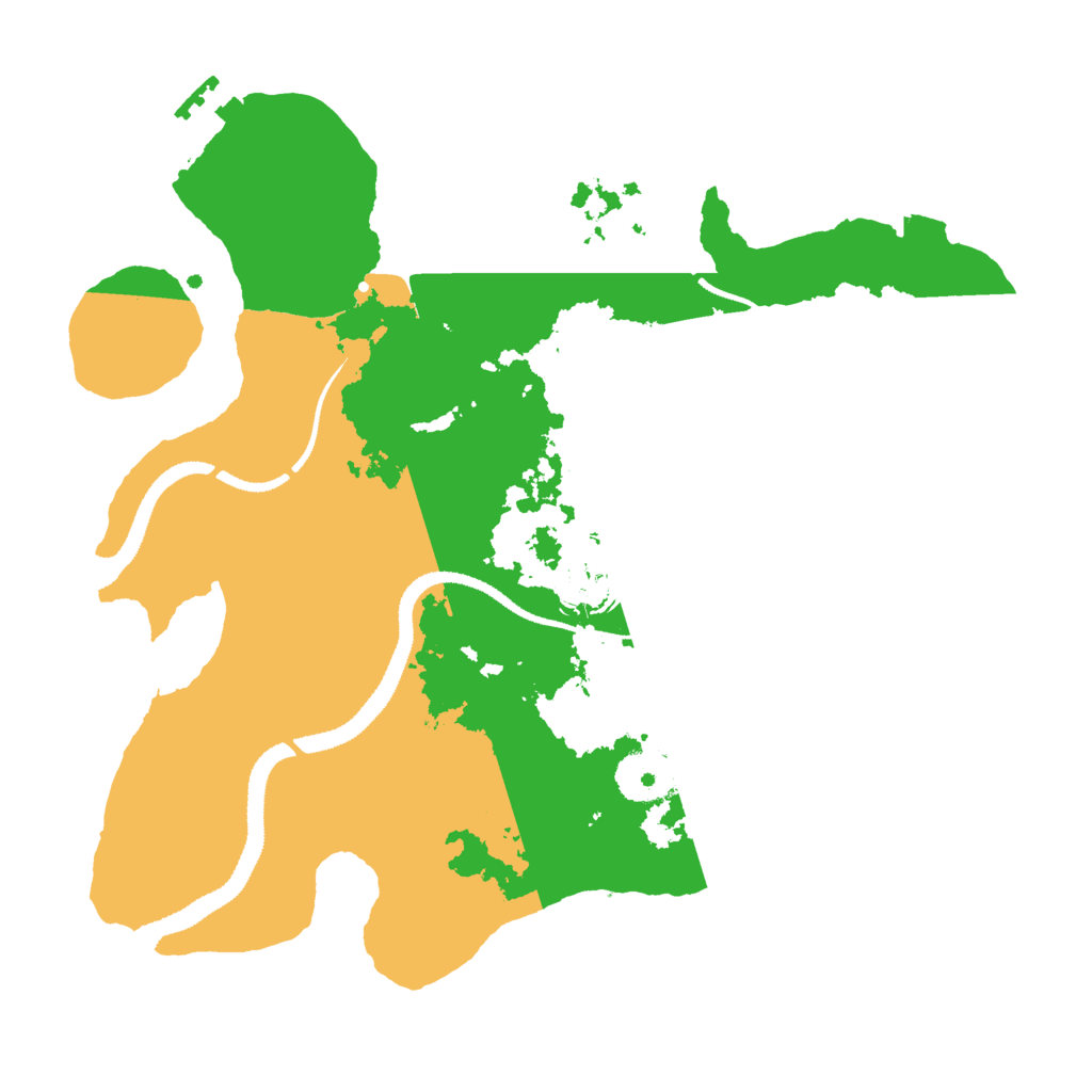 Biome Rust Map: Procedural Map, Size: 3000, Seed: 13122