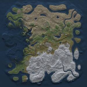 Thumbnail Rust Map: Procedural Map, Size: 4600, Seed: 4920251, 17 Monuments