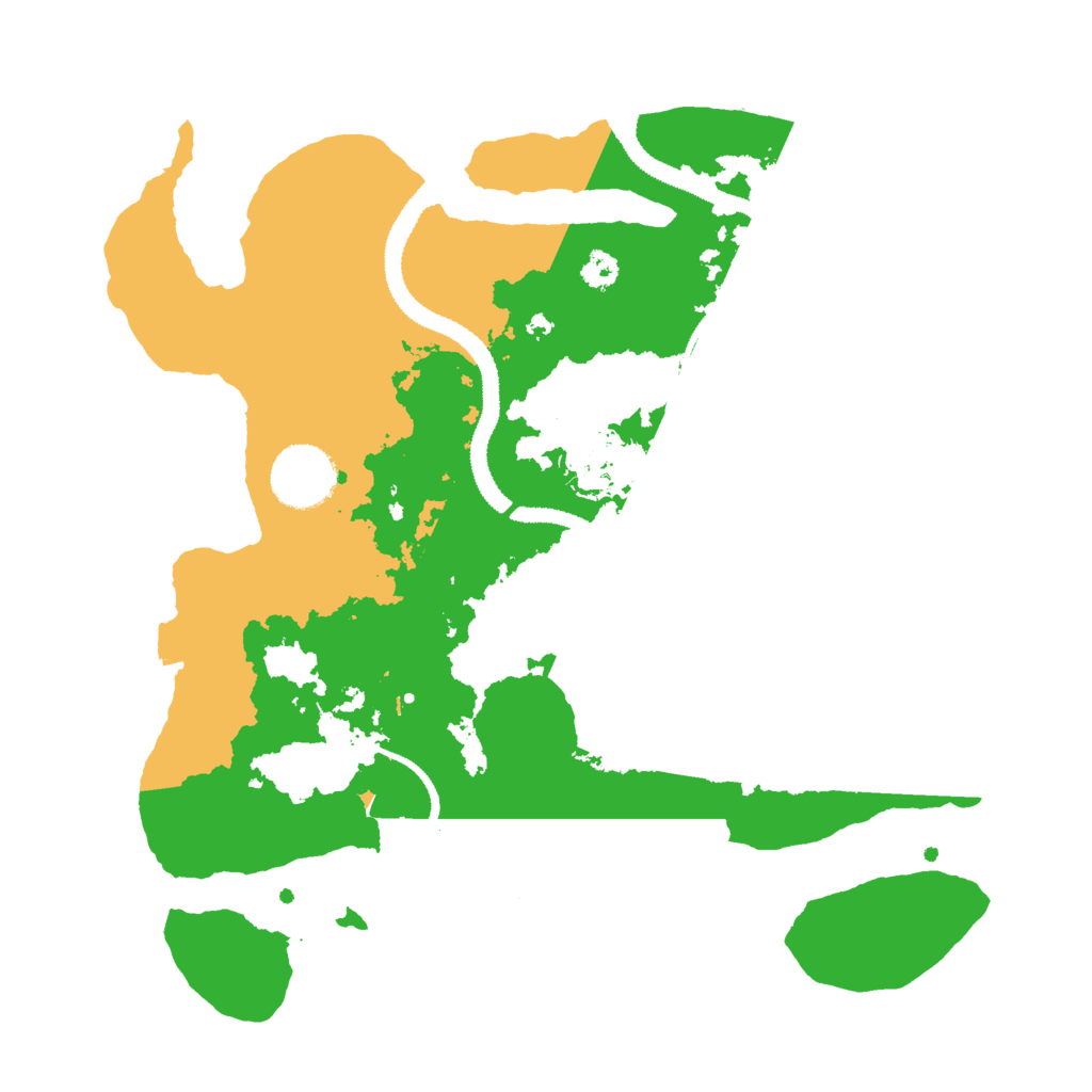 Biome Rust Map: Procedural Map, Size: 3000, Seed: 394068072