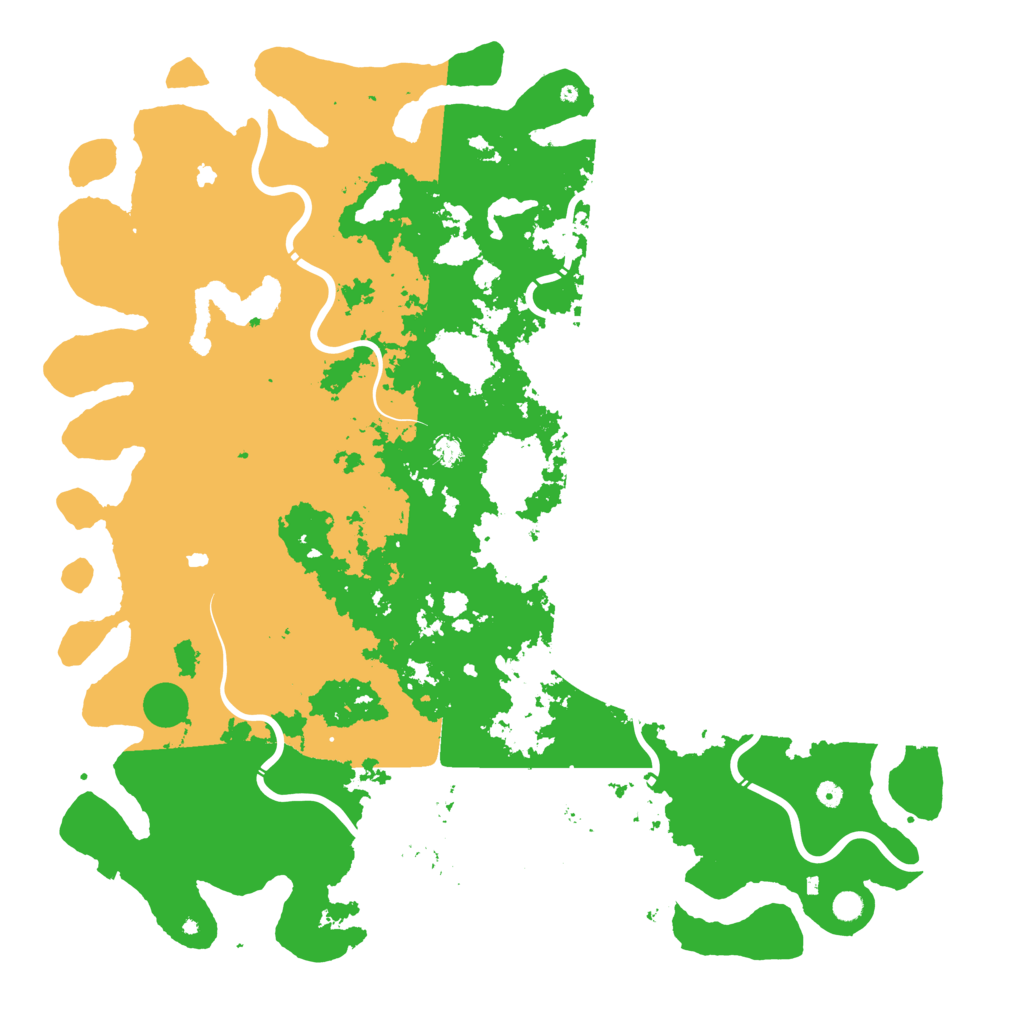 Biome Rust Map: Procedural Map, Size: 6000, Seed: 6230196