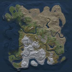 Thumbnail Rust Map: Procedural Map, Size: 4250, Seed: 1330372552, 17 Monuments