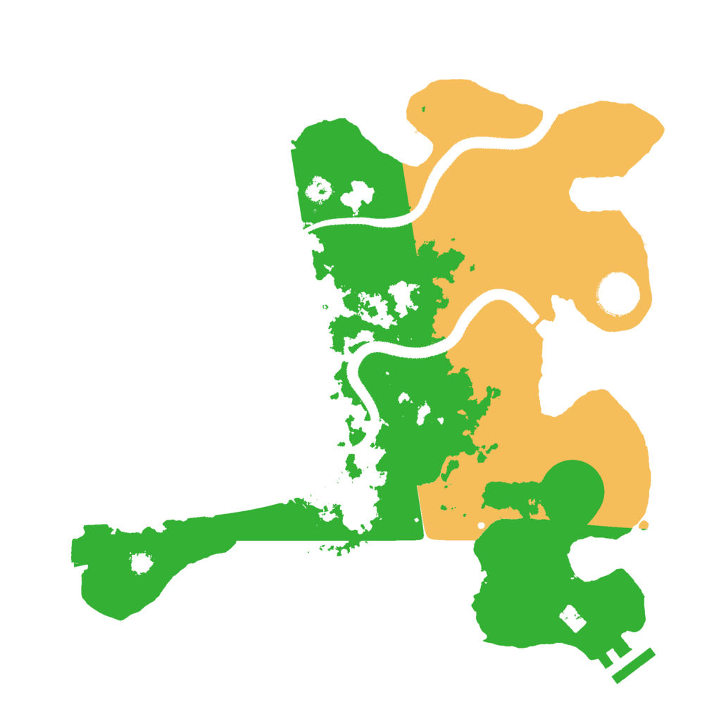Biome Rust Map: Procedural Map, Size: 3000, Seed: 36829