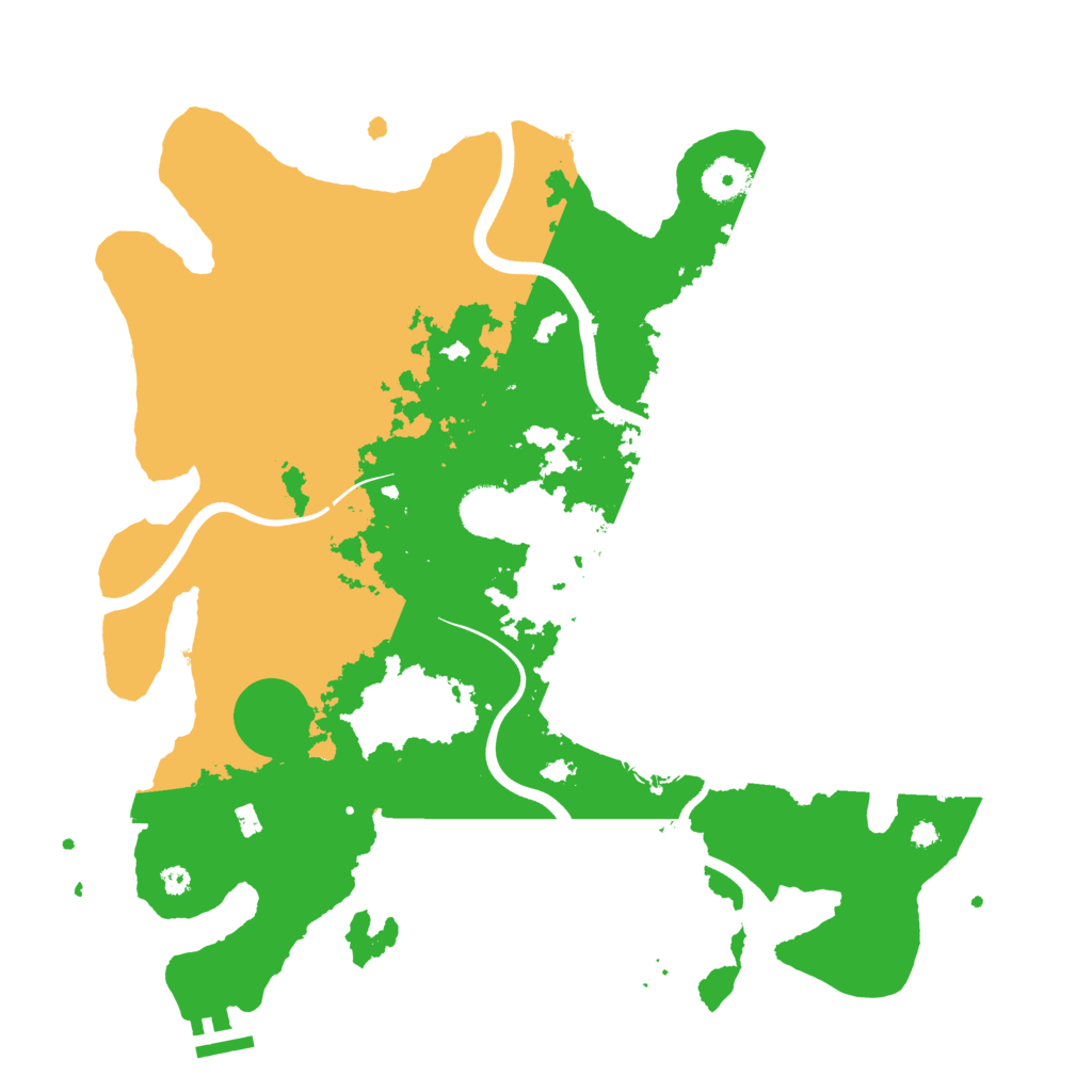 Biome Rust Map: Procedural Map, Size: 3800, Seed: 959912079