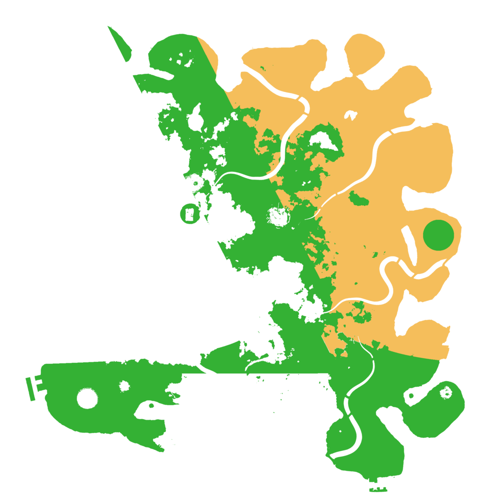 Biome Rust Map: Procedural Map, Size: 4250, Seed: 54545