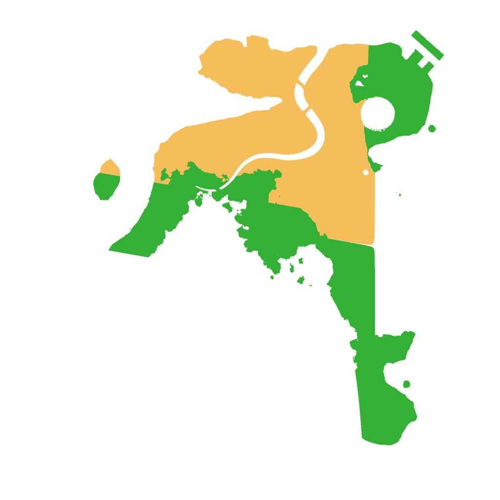 Biome Rust Map: Procedural Map, Size: 2670, Seed: 63051