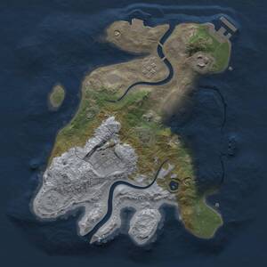 Thumbnail Rust Map: Procedural Map, Size: 2670, Seed: 63051, 10 Monuments