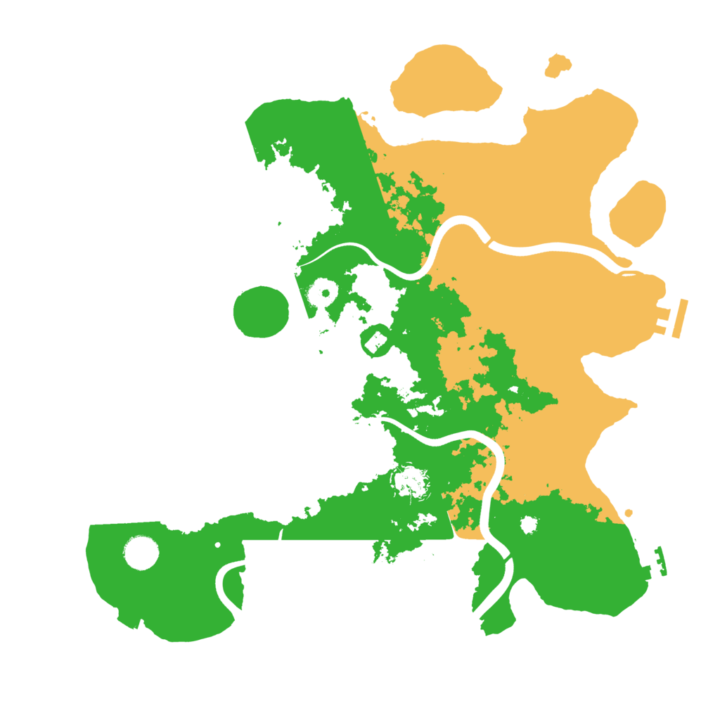Biome Rust Map: Procedural Map, Size: 3700, Seed: 1794537498