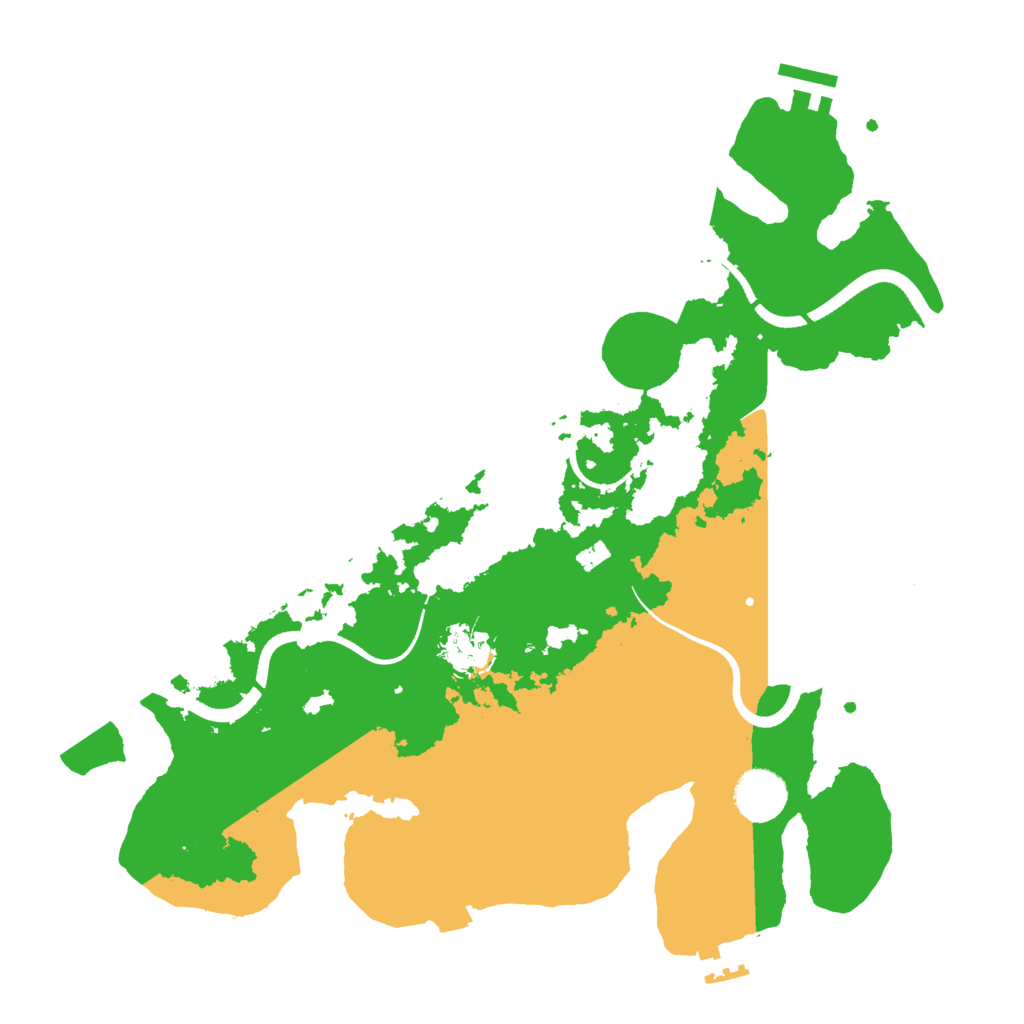 Biome Rust Map: Procedural Map, Size: 3500, Seed: 71973442
