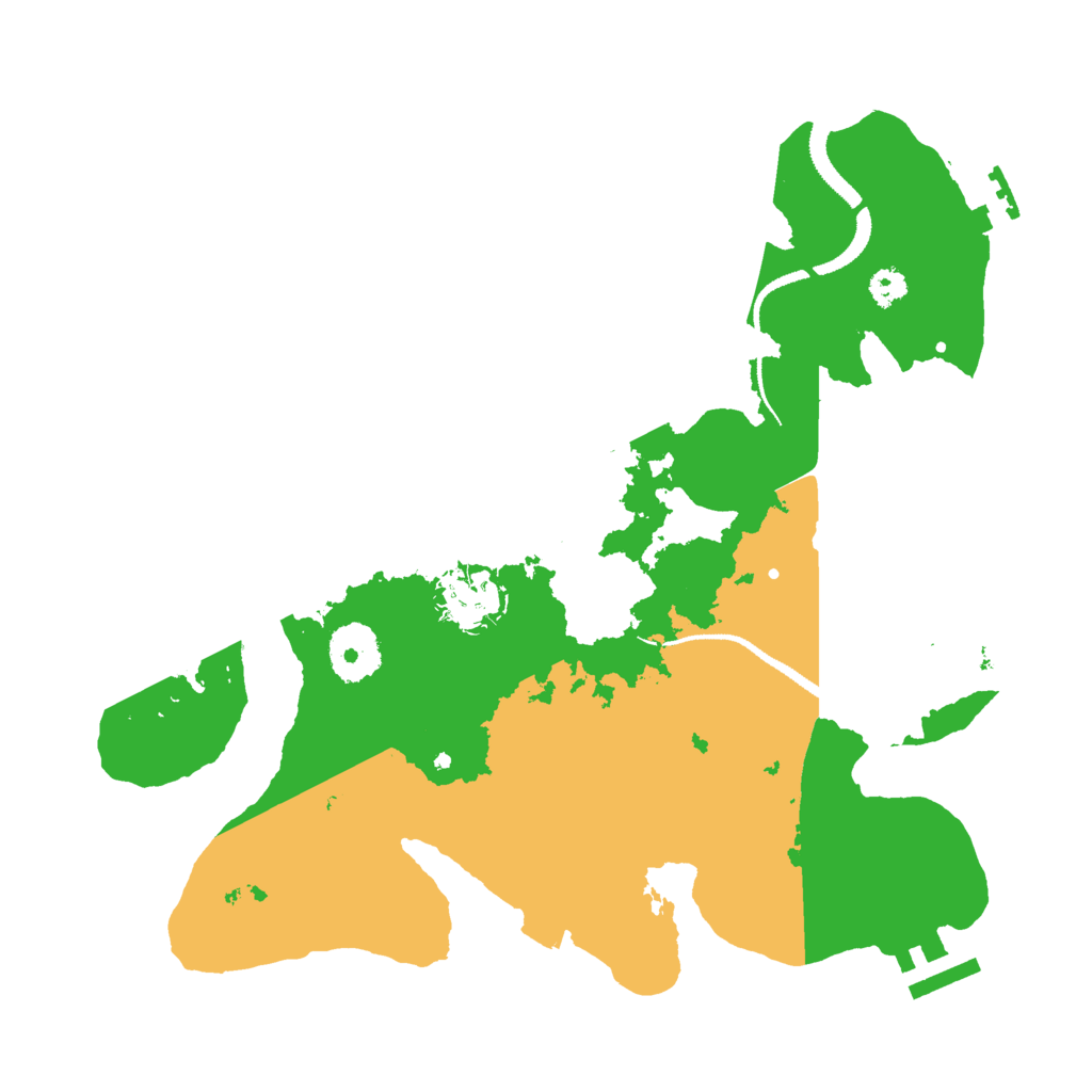 Biome Rust Map: Procedural Map, Size: 3000, Seed: 21556