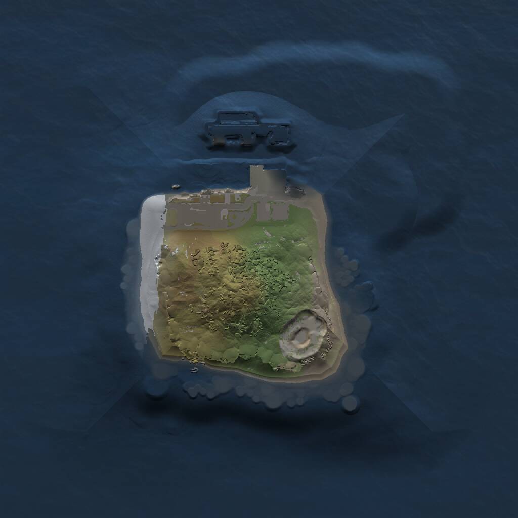 Rust Map: Procedural Map, Size: 1000, Seed: 53706661, 2 Monuments